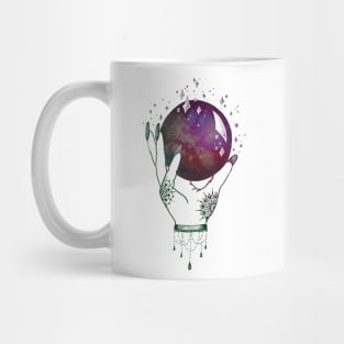 Galaxy Crystal Ball - Witch Hands Mug